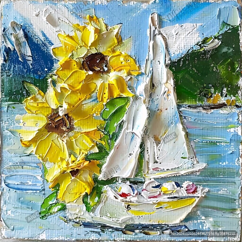 油画黄花