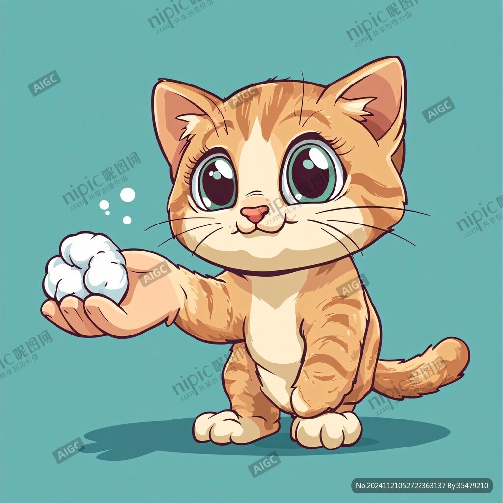 卡通橘猫插画