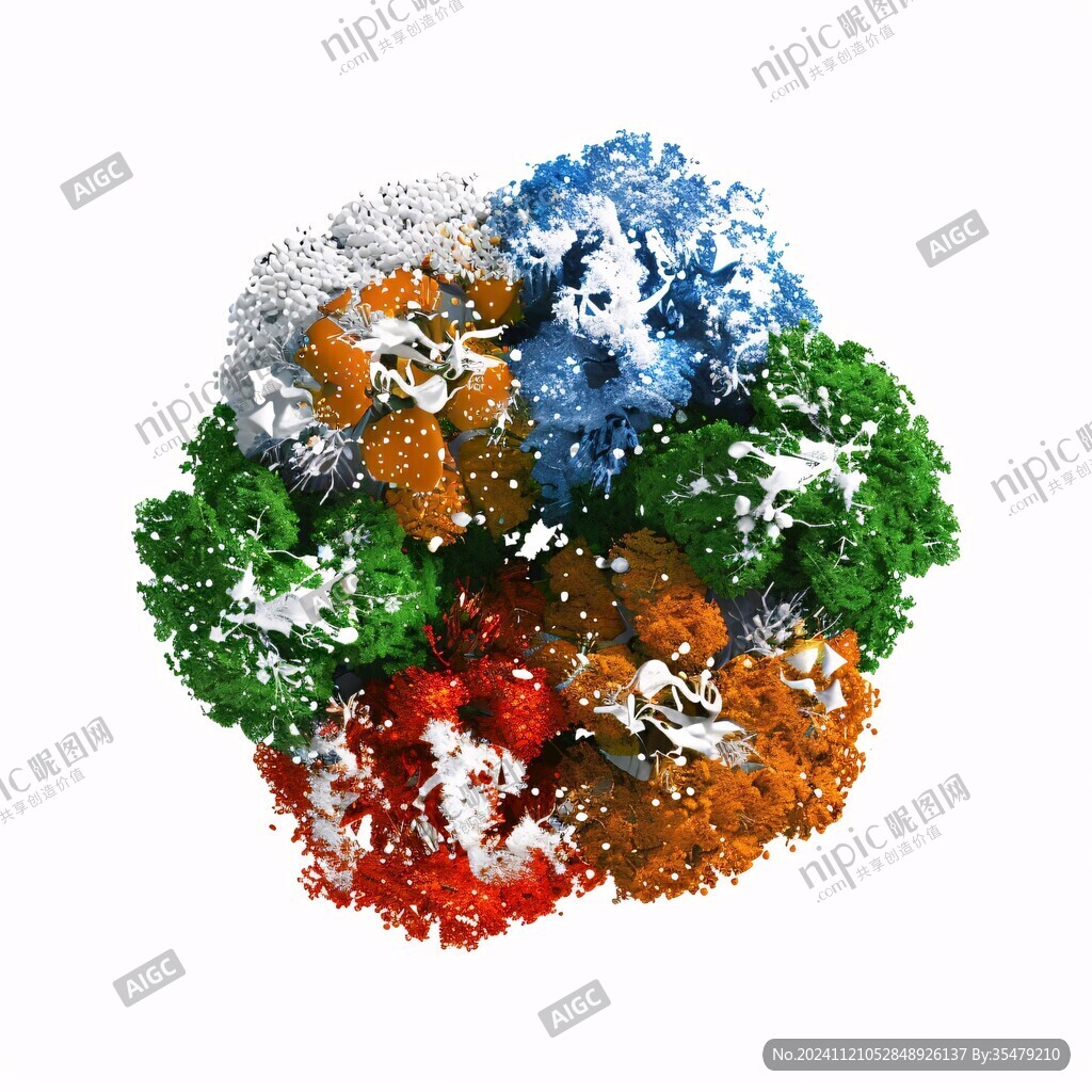 雪花效果图