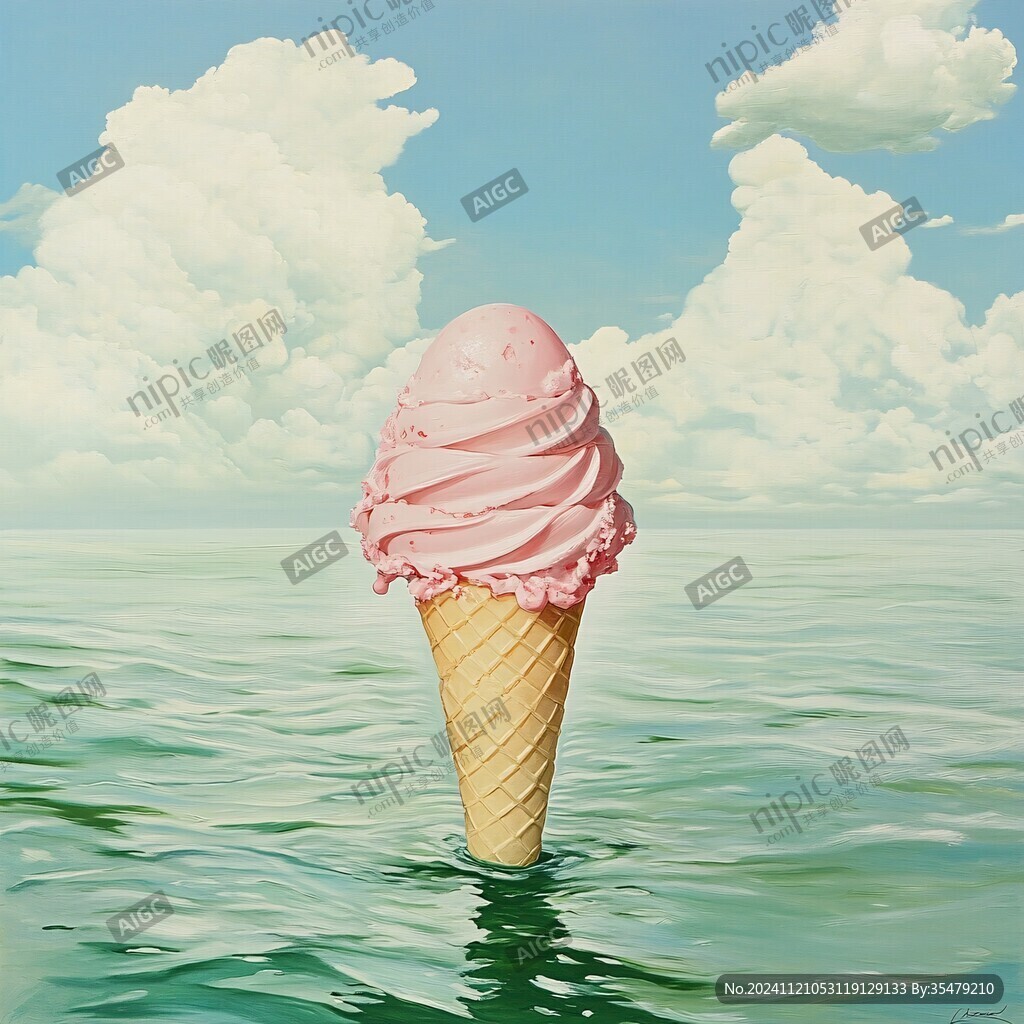 冰淇淋漂浮