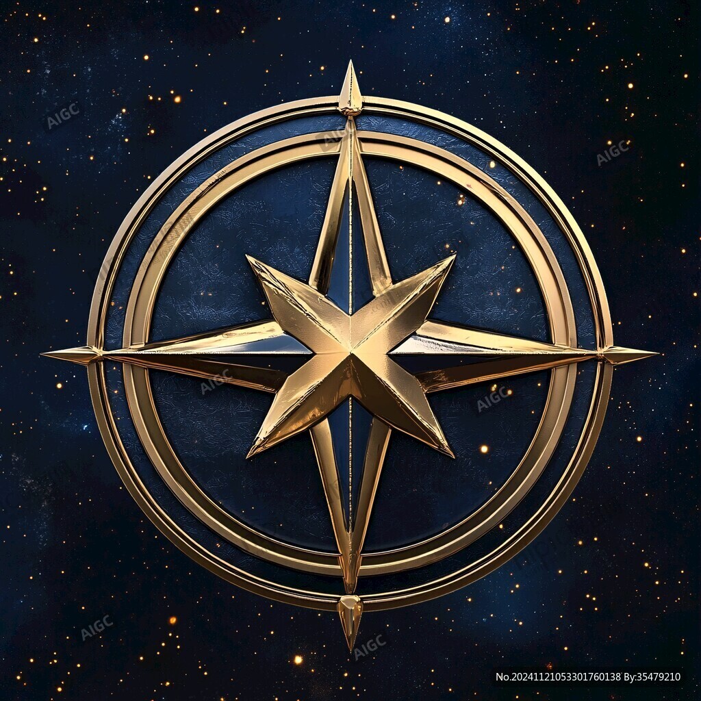 复古风男士五角星图片
