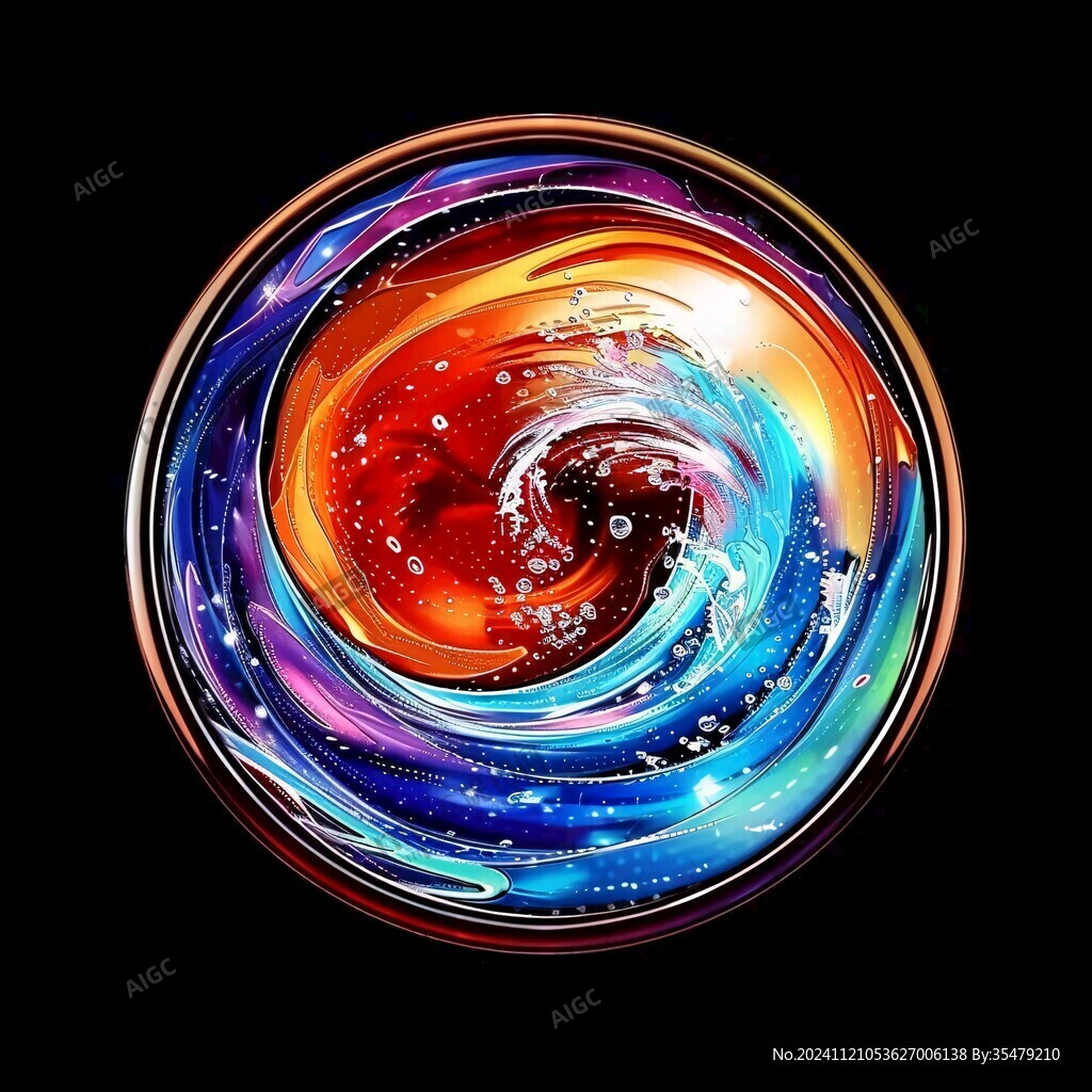 炫彩旋涡星空