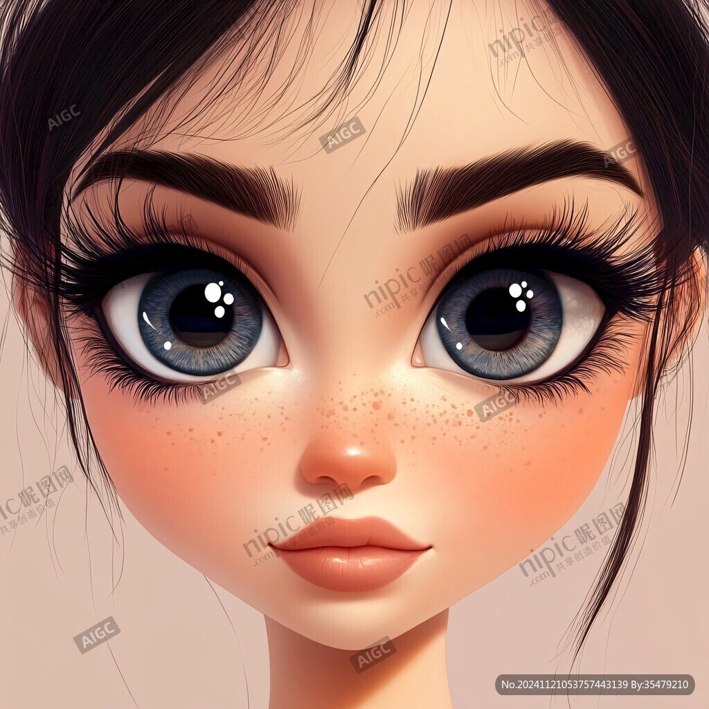3d卡通女孩