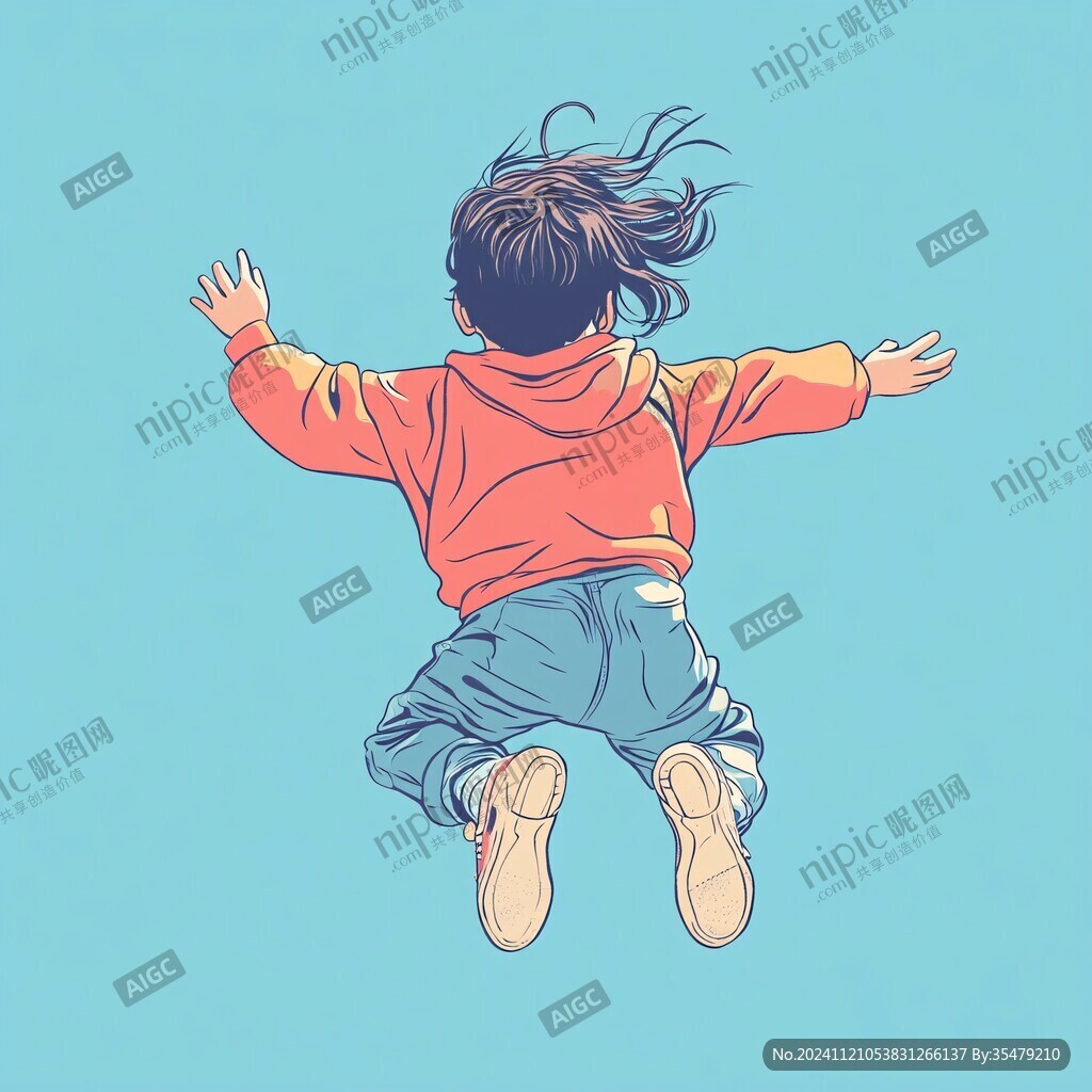 小孩背面