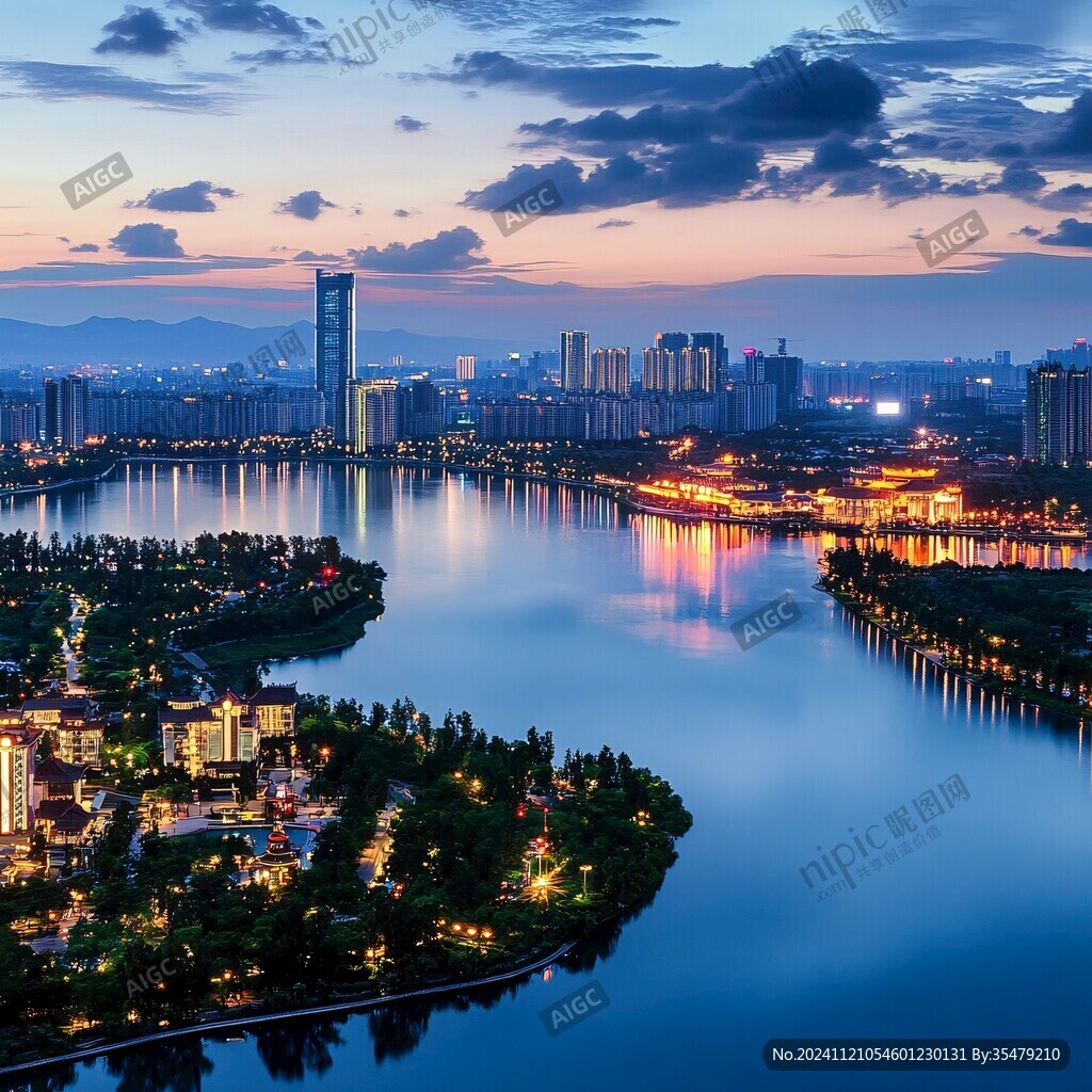 迪荡湖夜景
