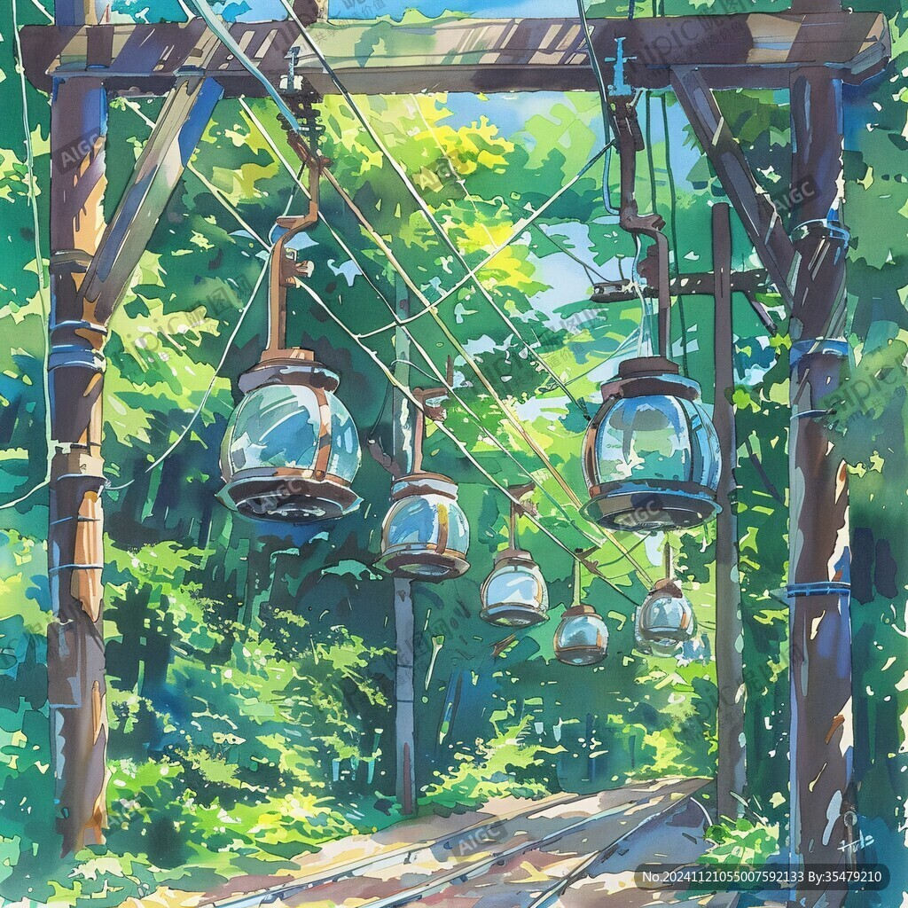 日系风景插画