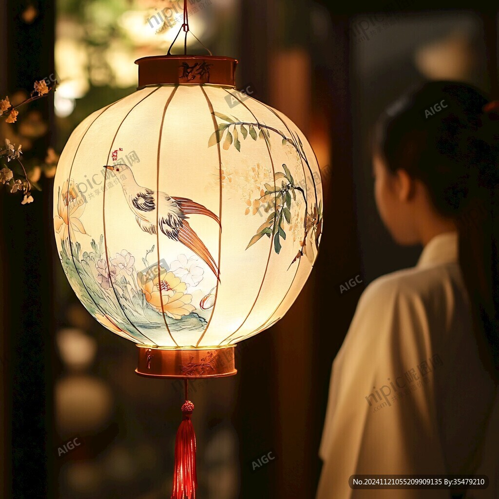 鸟笼灯中式灯
