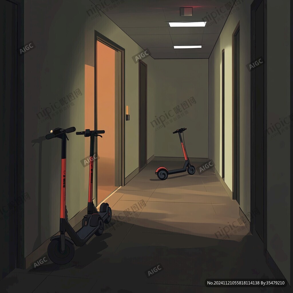 楼道插画