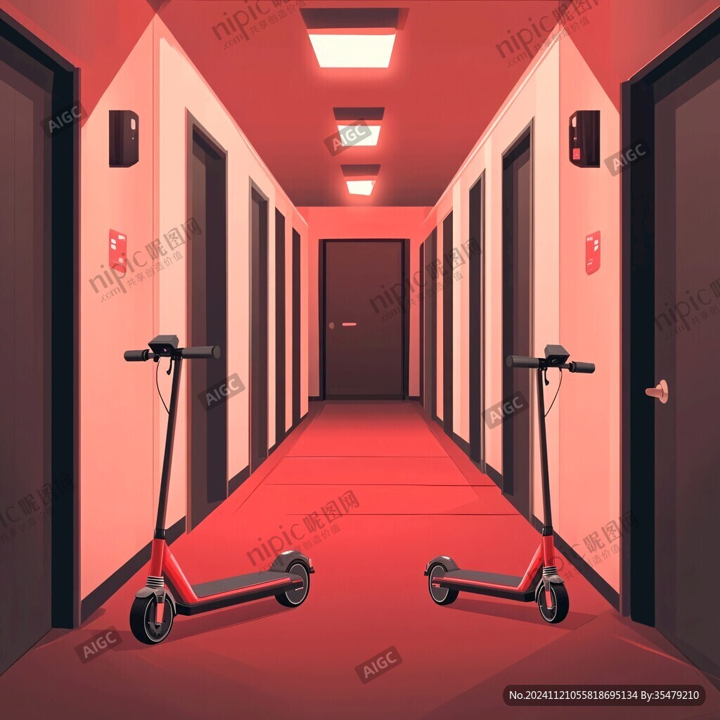 走廊插画
