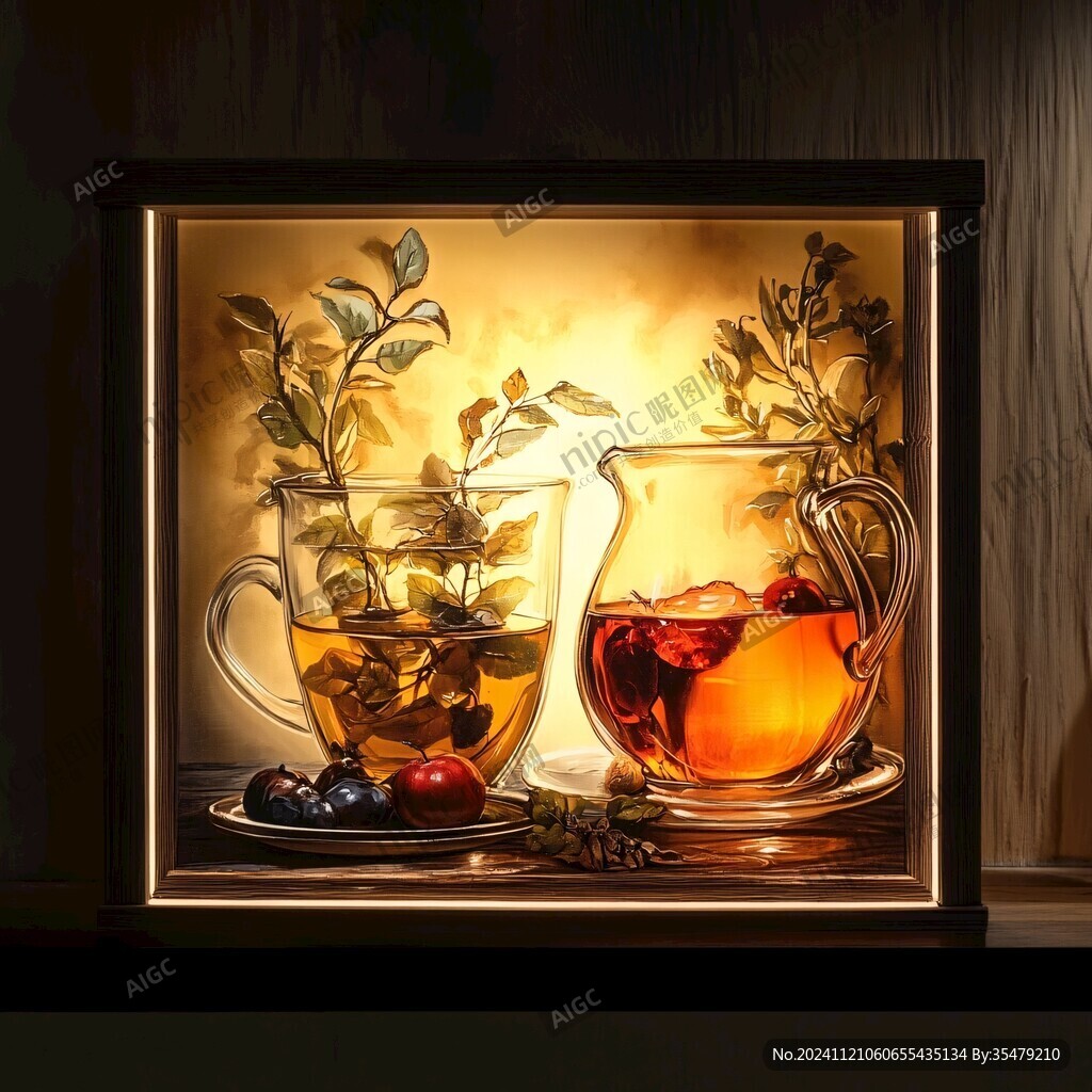水果茶挂画