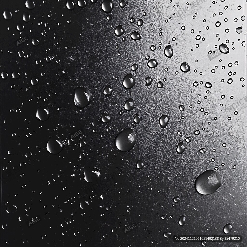 金属质感水珠