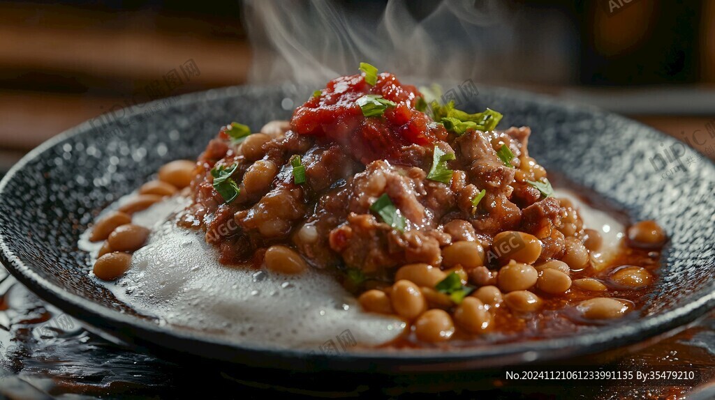 黄豆蒸牛肉