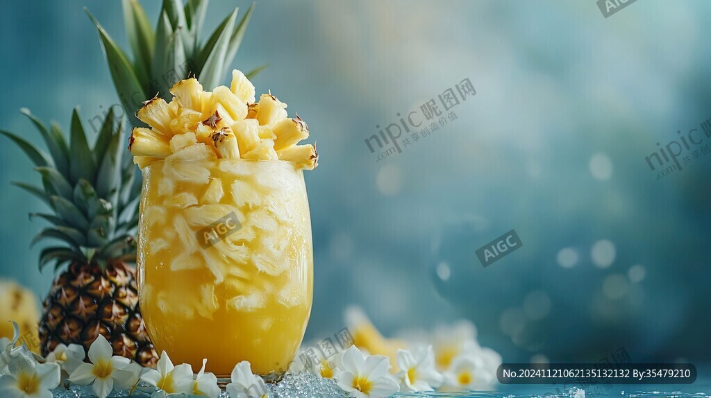 菠萝背景图
