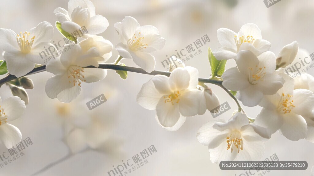唯美梨花鲜花