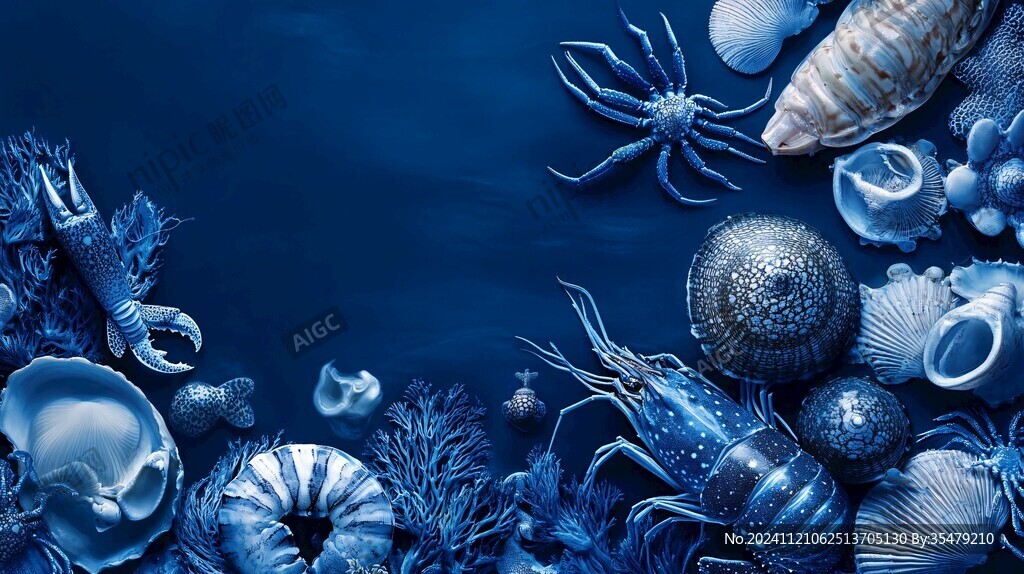 海洋生物背景素材