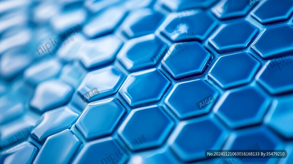 蜂窝光影光束背景