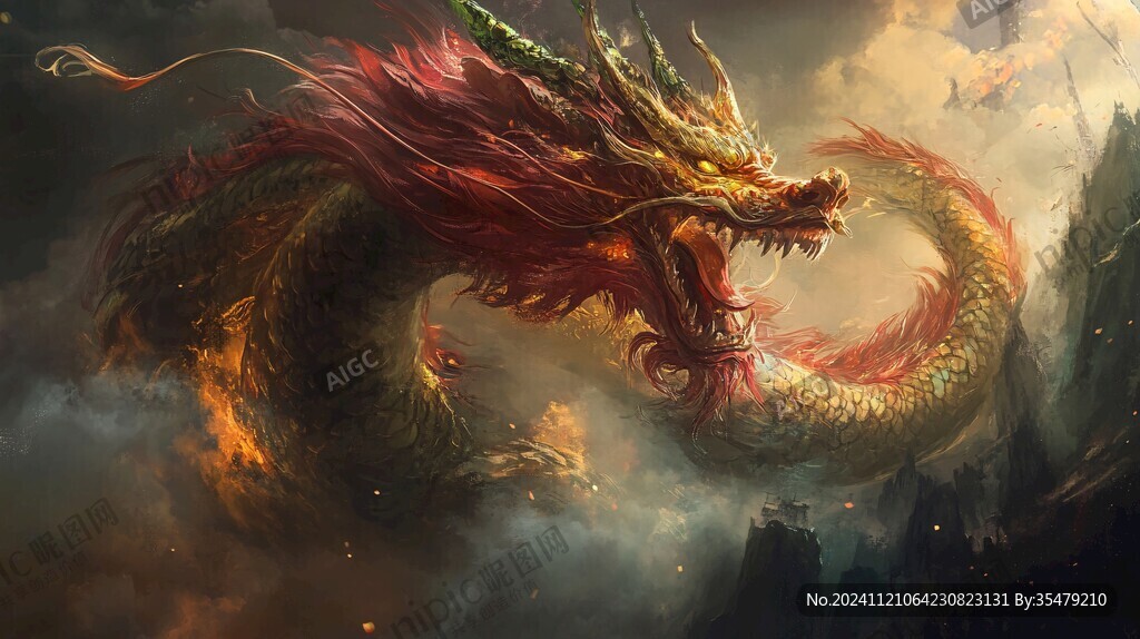 高清唯美双龙戏珠