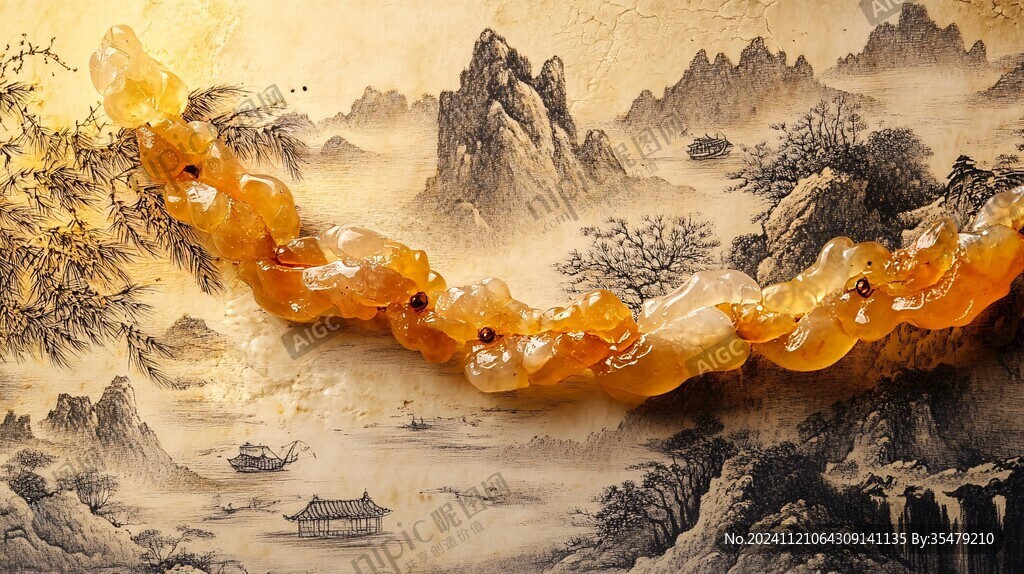 琥珀雕刻件