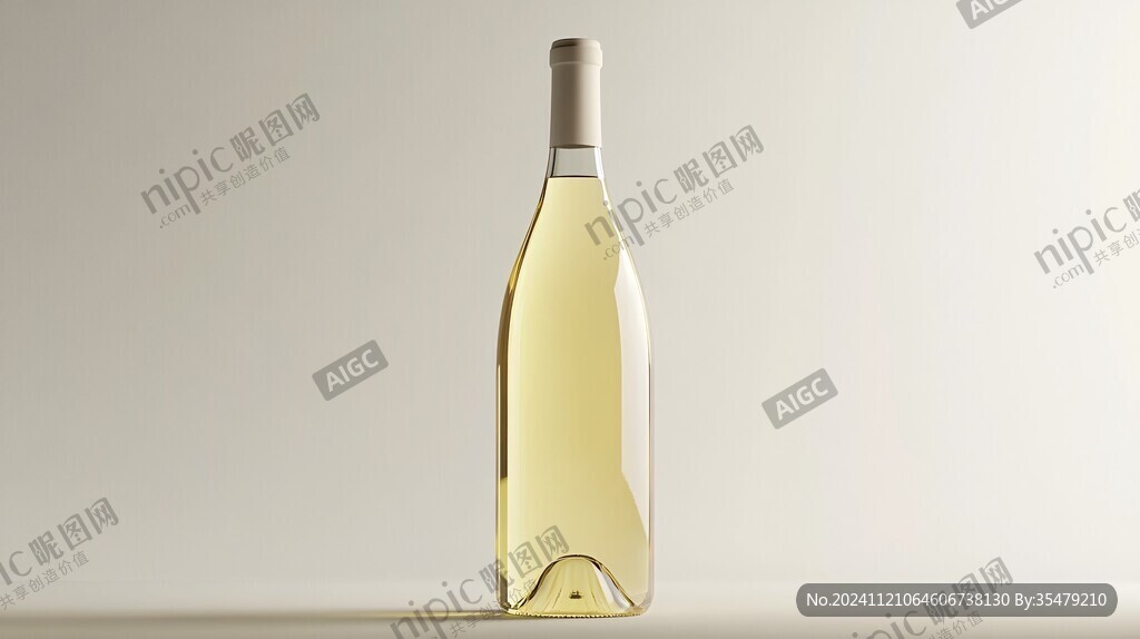 黄色渐变酒瓶