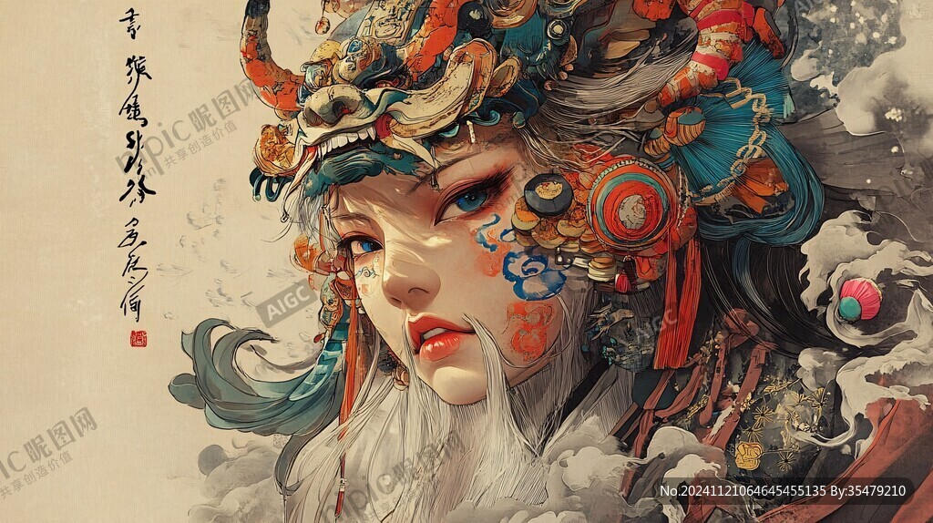 插画武旦