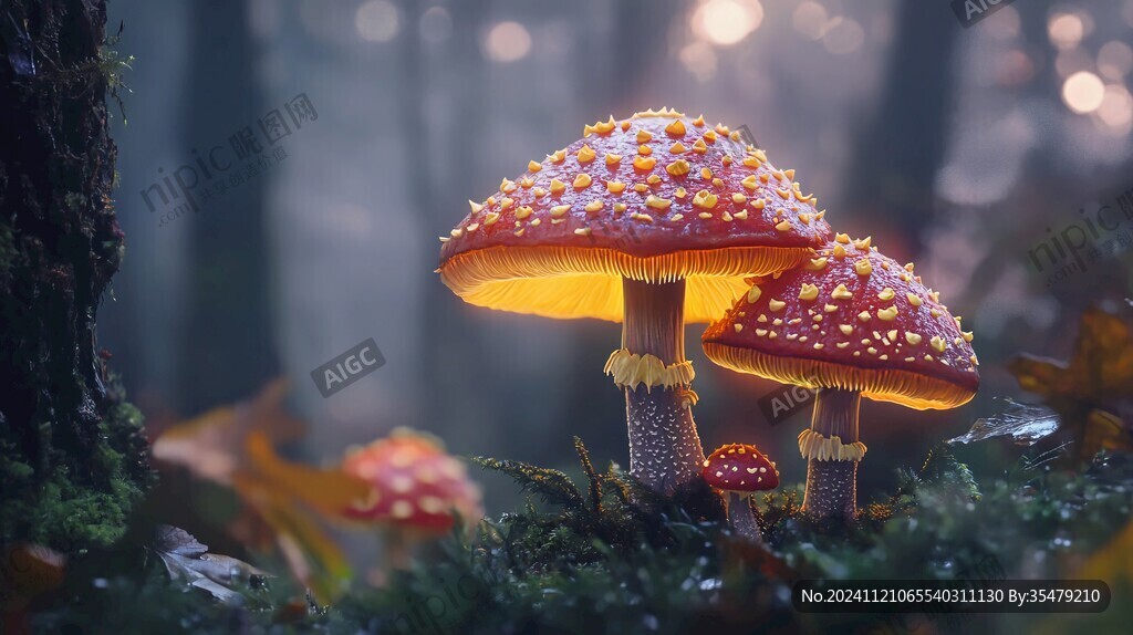 唯美森林野生菌