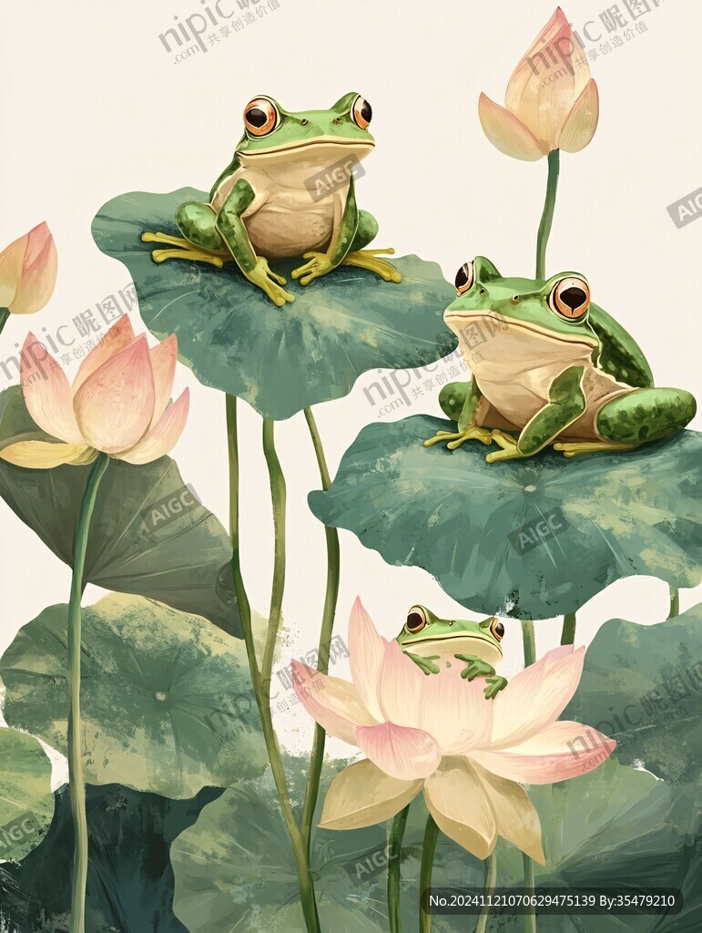 插画青蛙