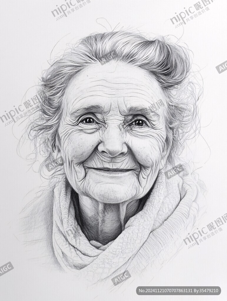加拿大素描线描鼠绘
