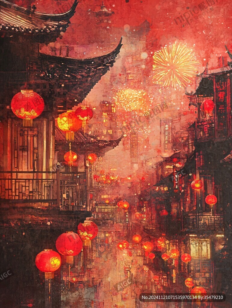 古风场景插画