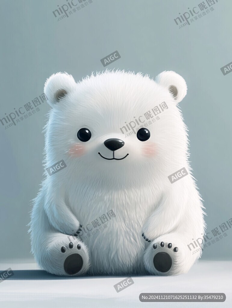 呆萌小白熊