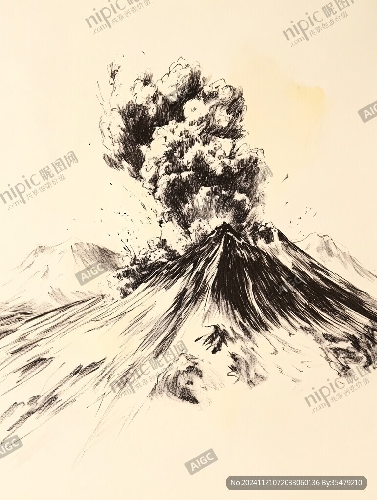 地质运动火山喷发