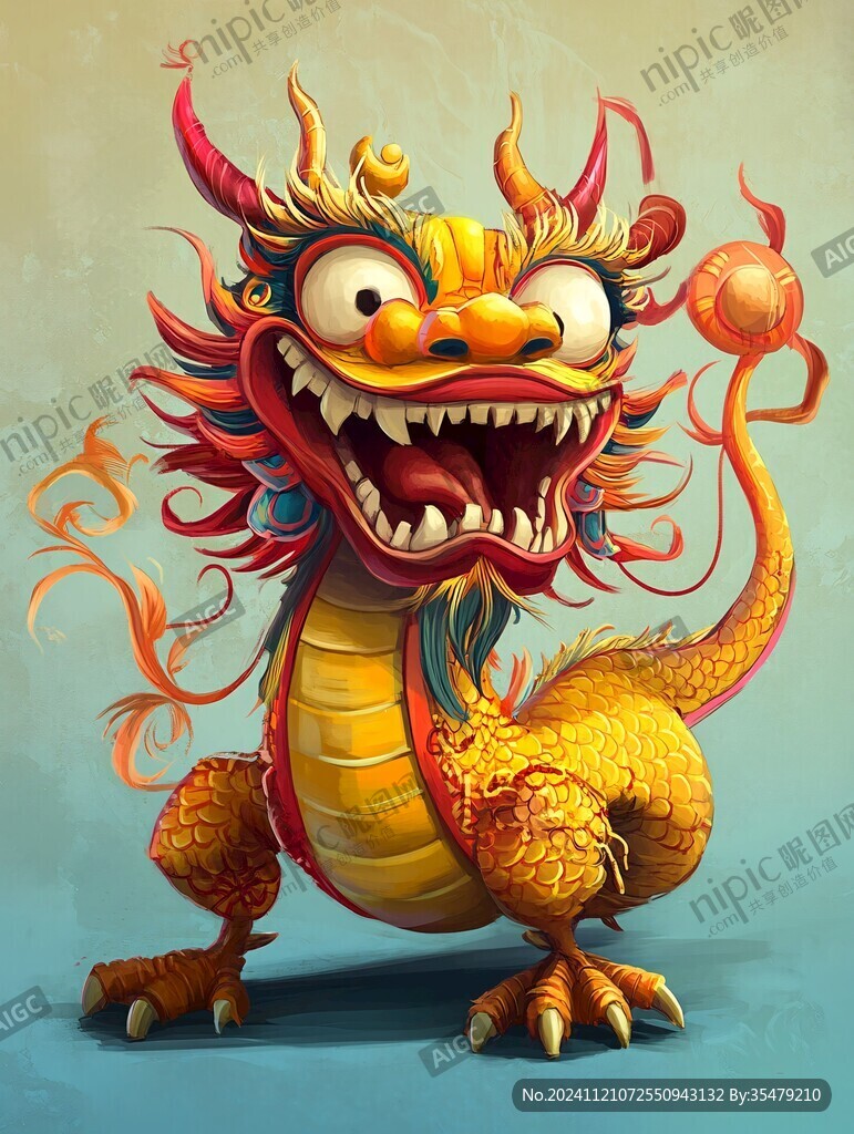 龙年系列插画形象
