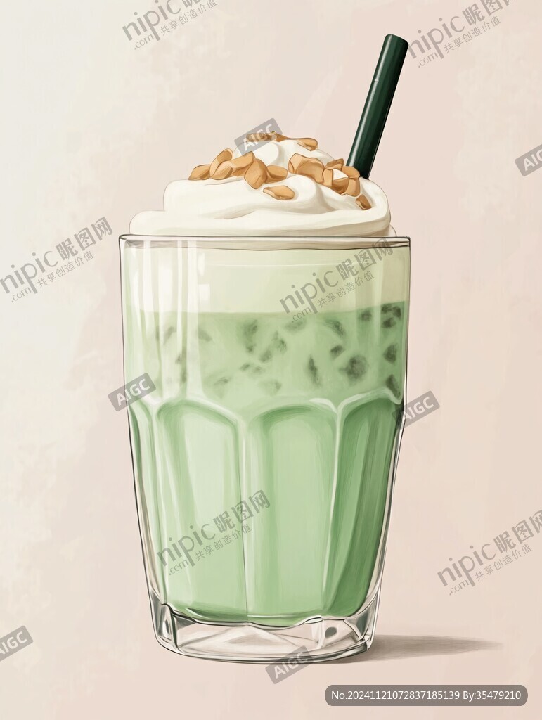 插画奶茶