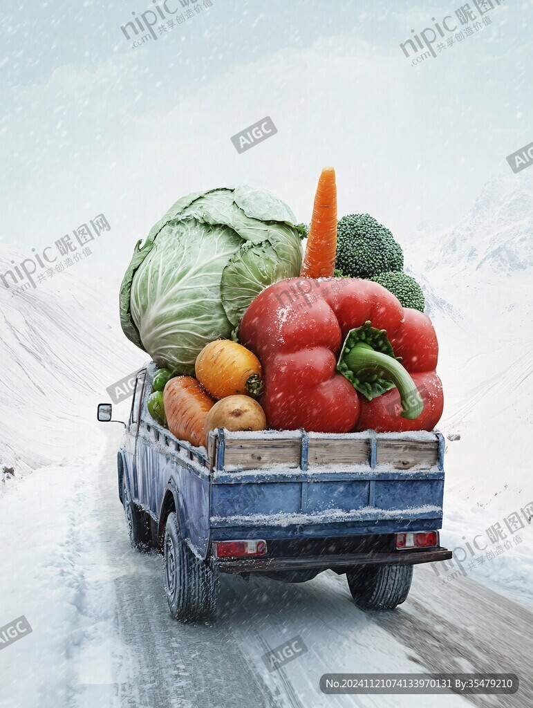运蔬菜的车