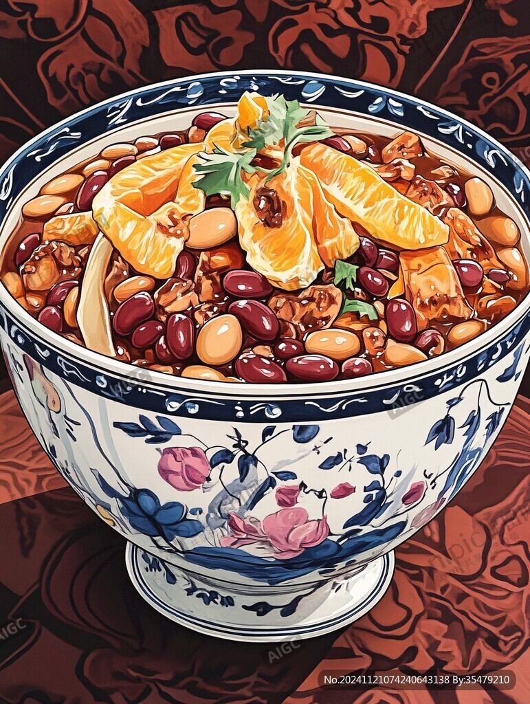 碗豆面插画