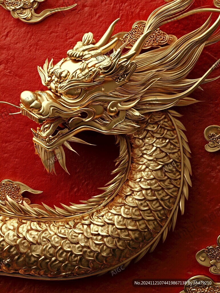 高清浮雕龙