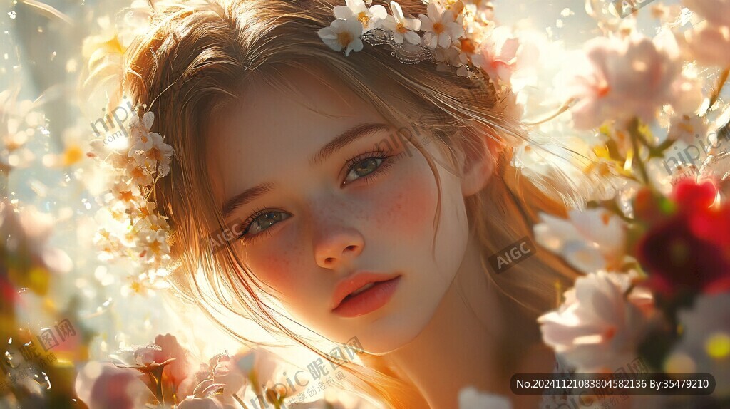 板绘少女插画