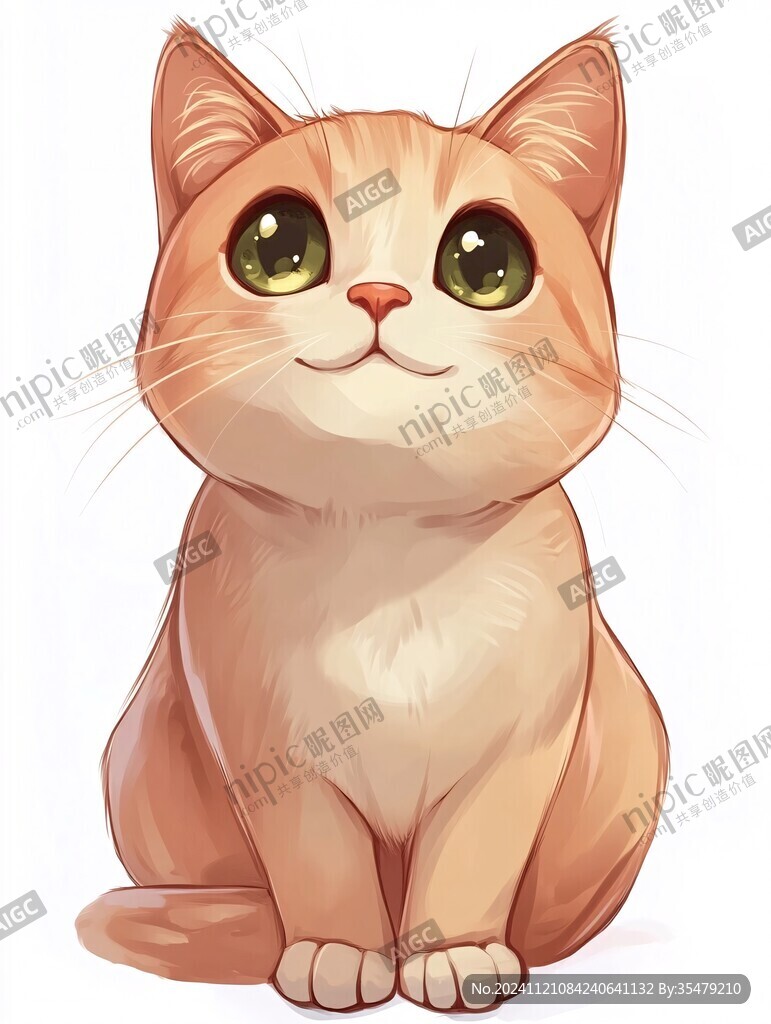 卡通橘猫插画