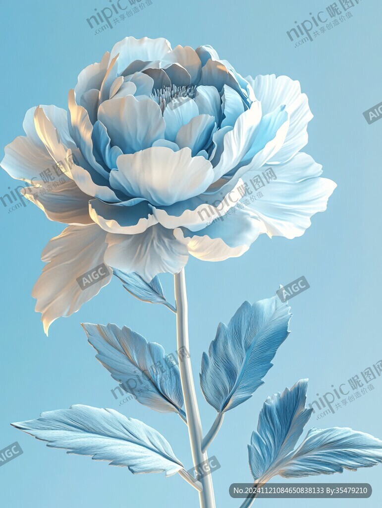 3d牡丹花