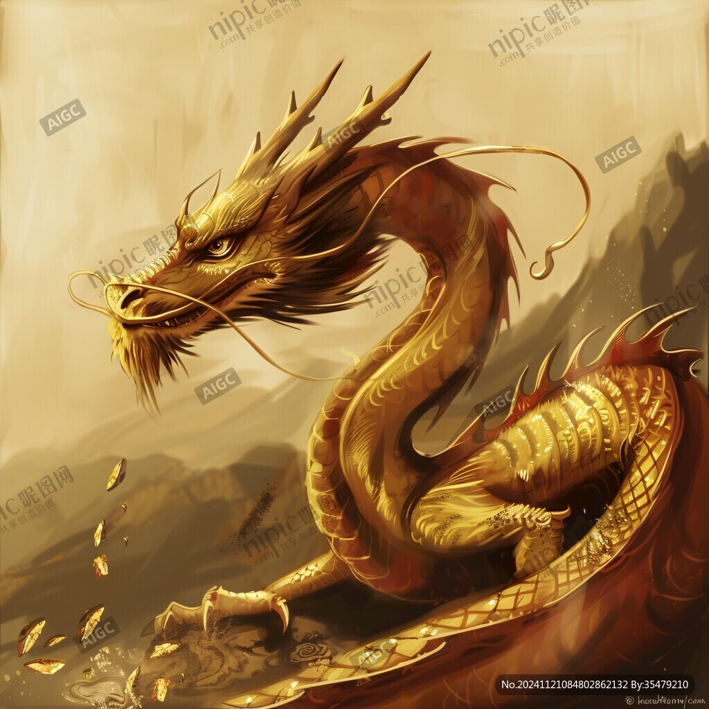插画龙年插画