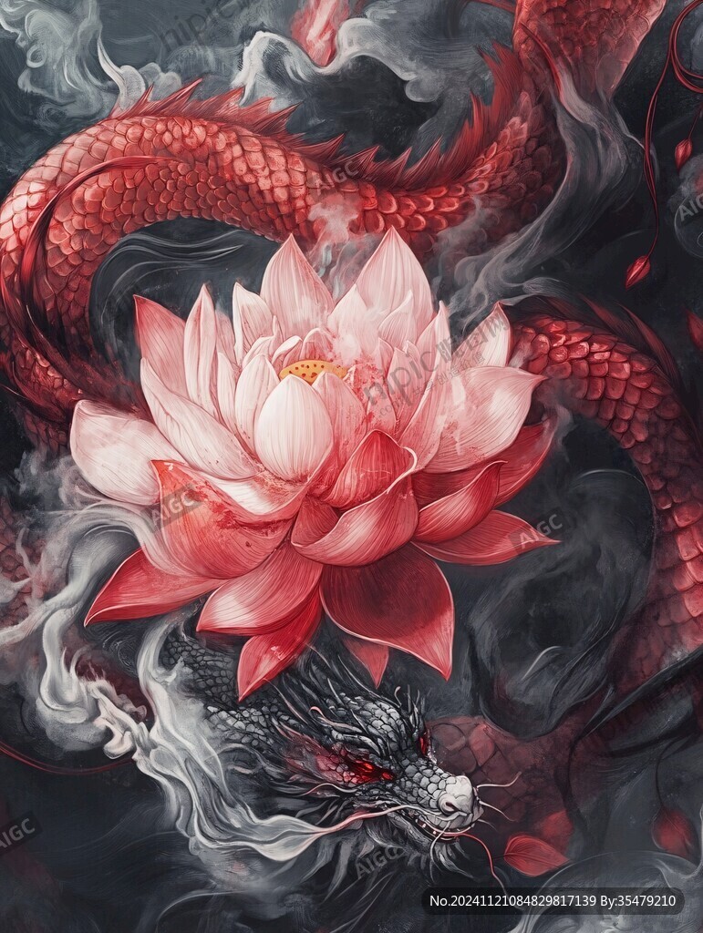 古风龙插画
