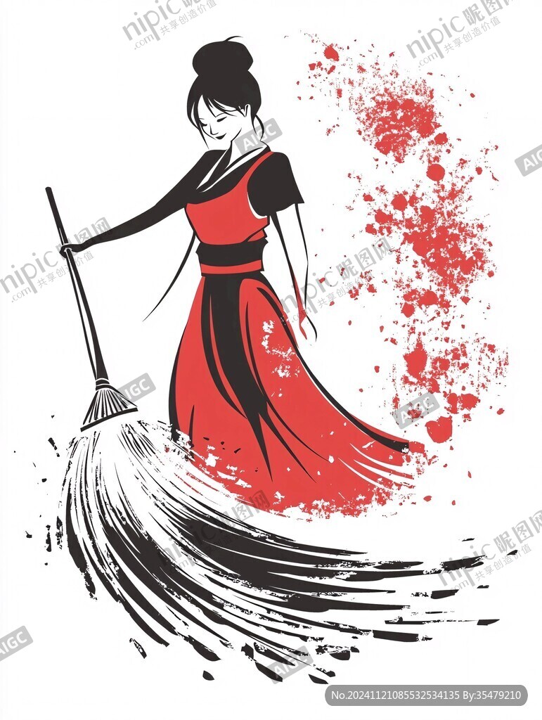 扫地旗袍