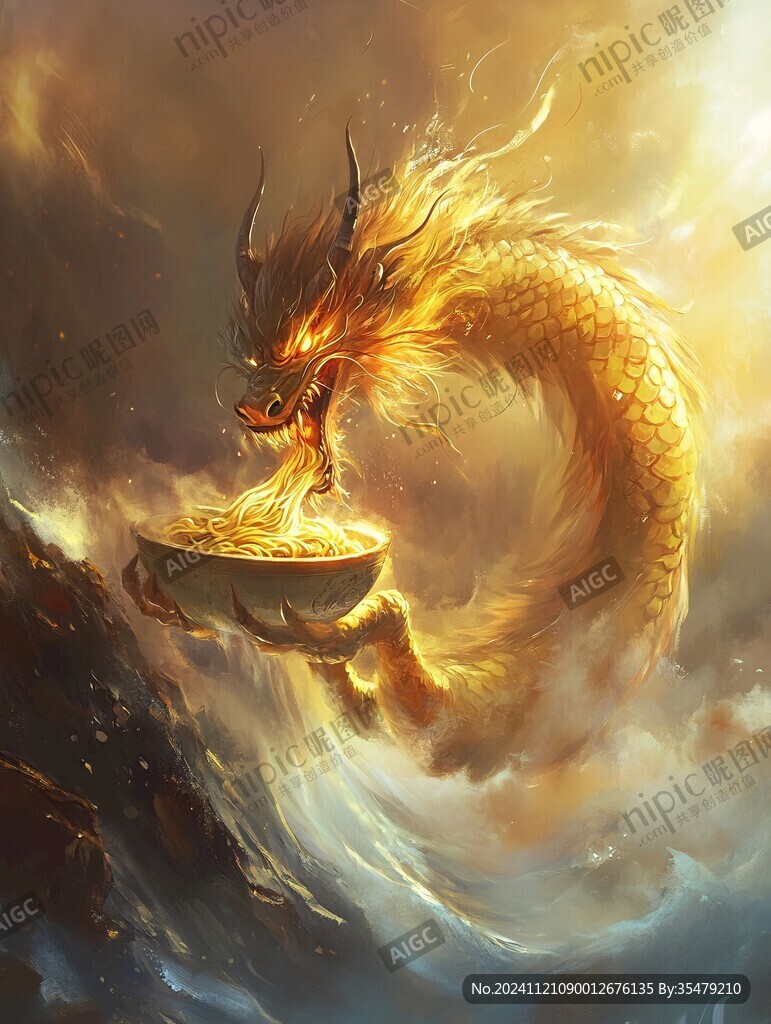 古风龙插画