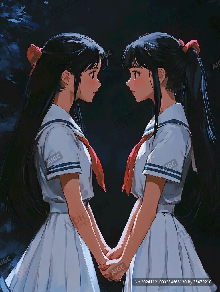 日系少女插画