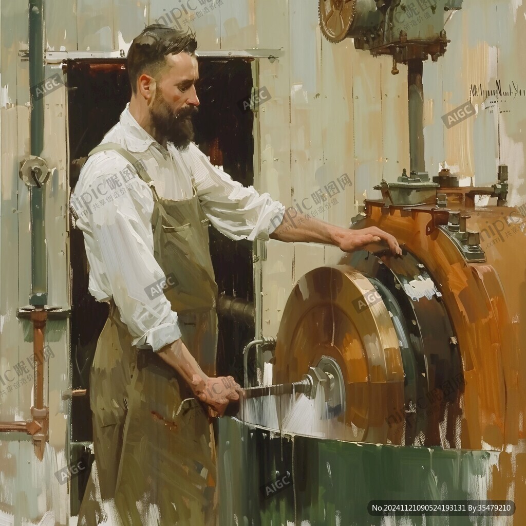铆工罗西画作