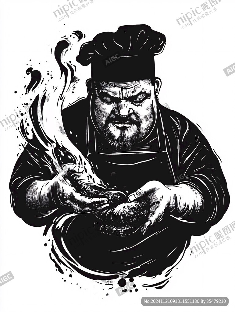 面道李逵人物插画