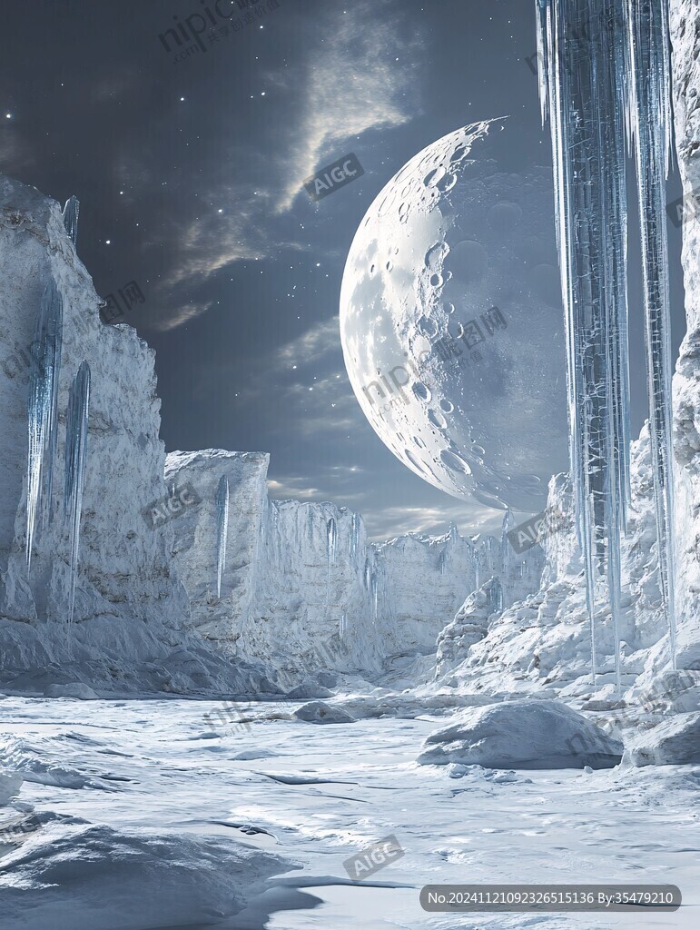 蓝月夜梦幻唯美奇幻