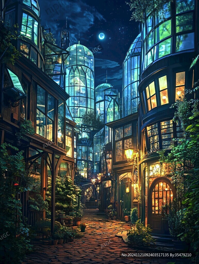 动漫场景插画