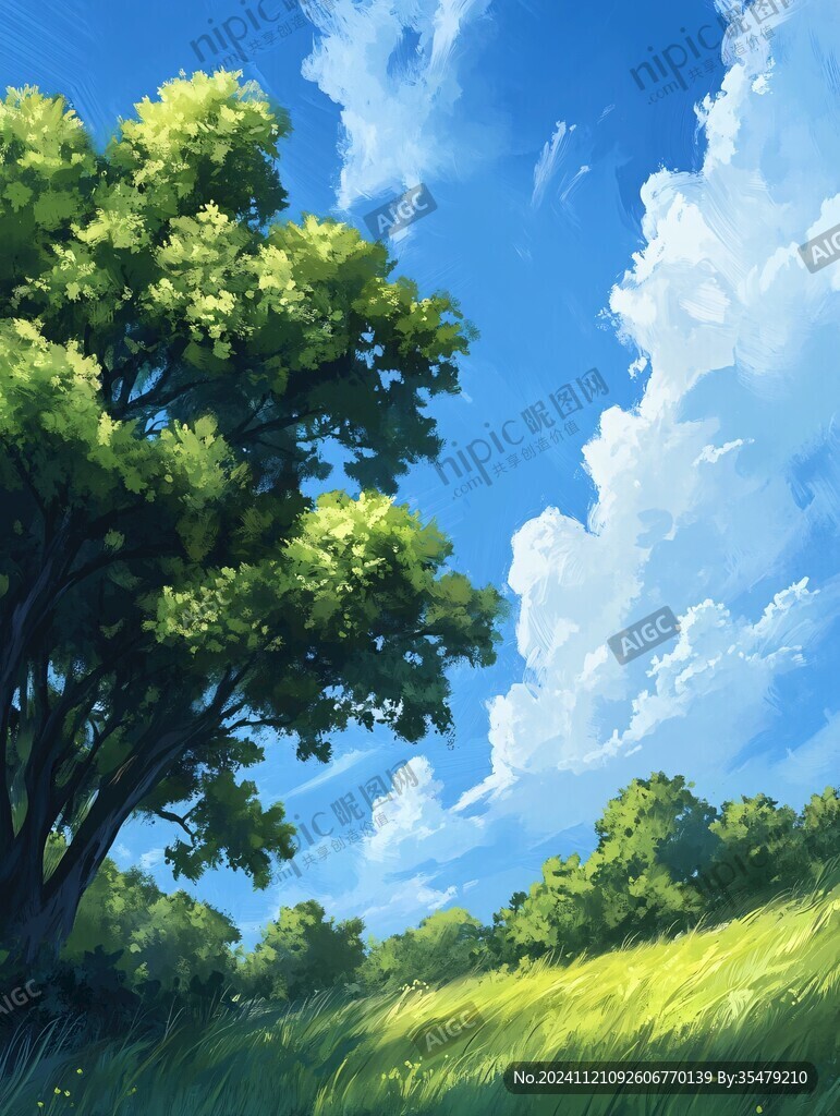 风景厚涂