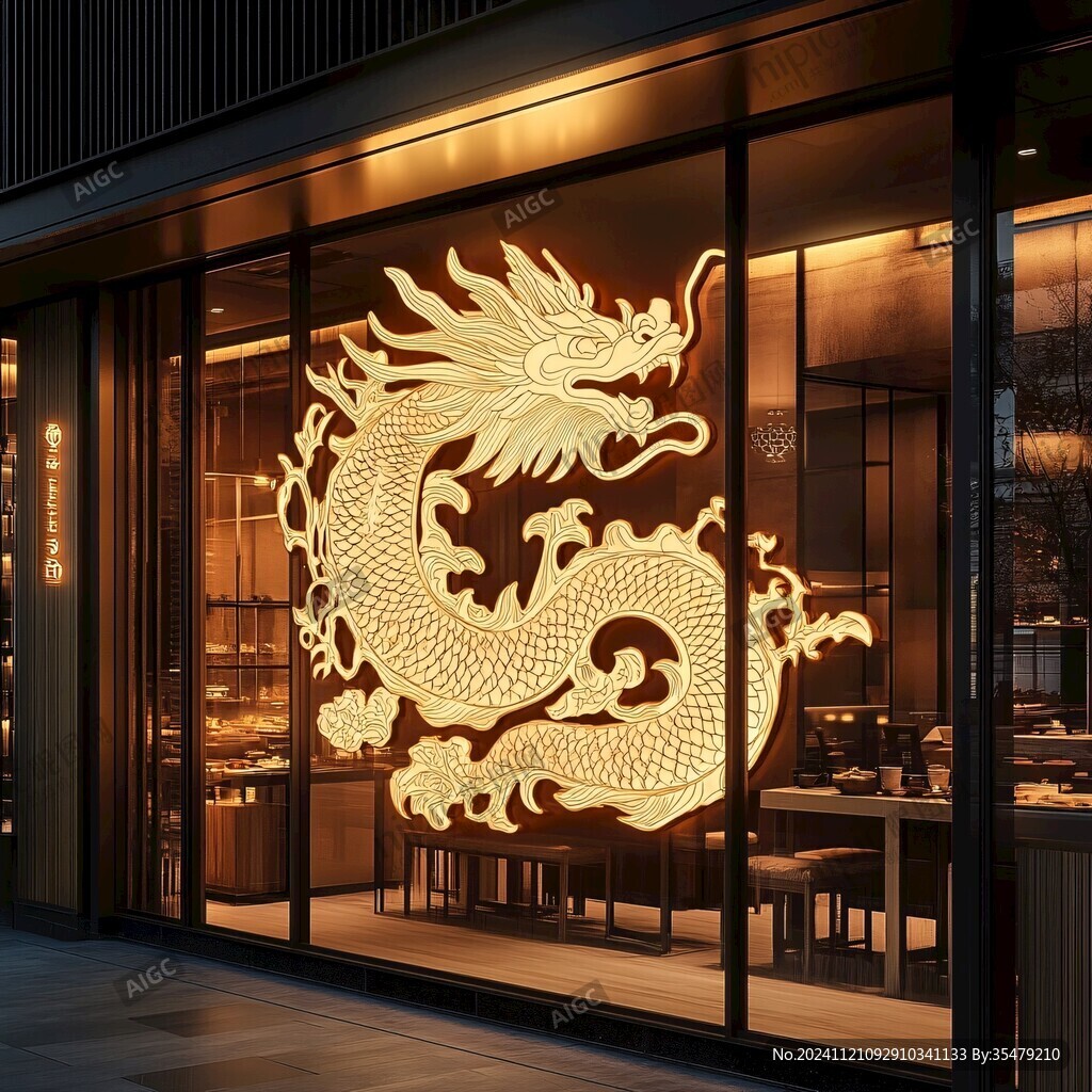 店铺龙装饰