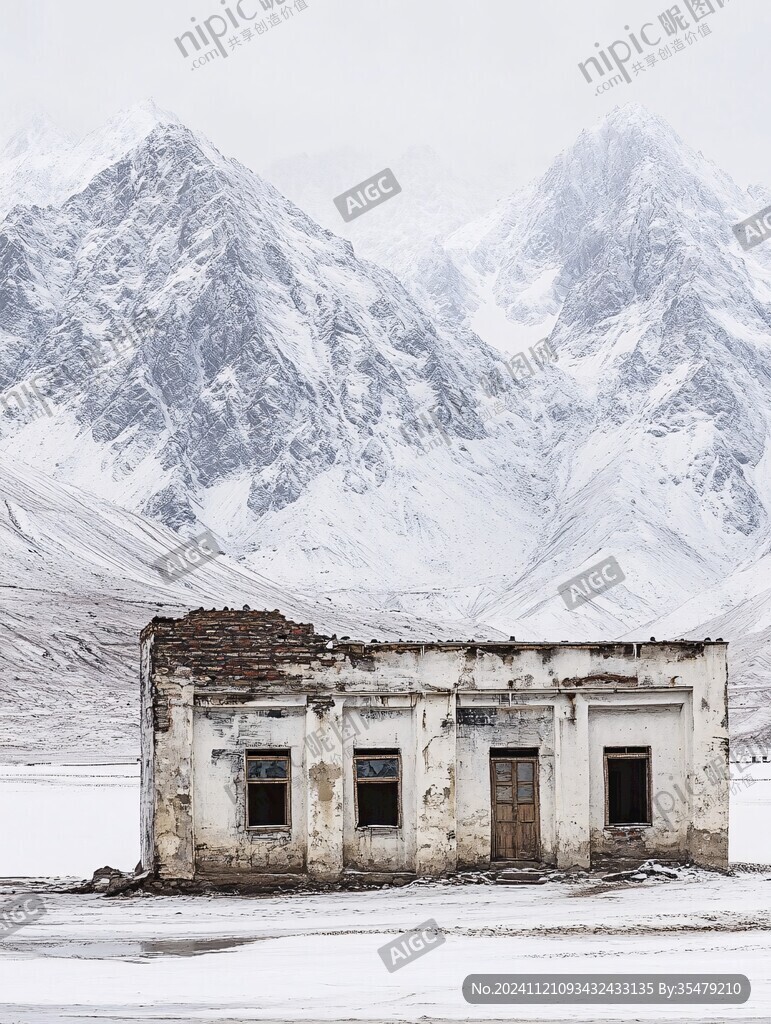 帕米尔高原雪景